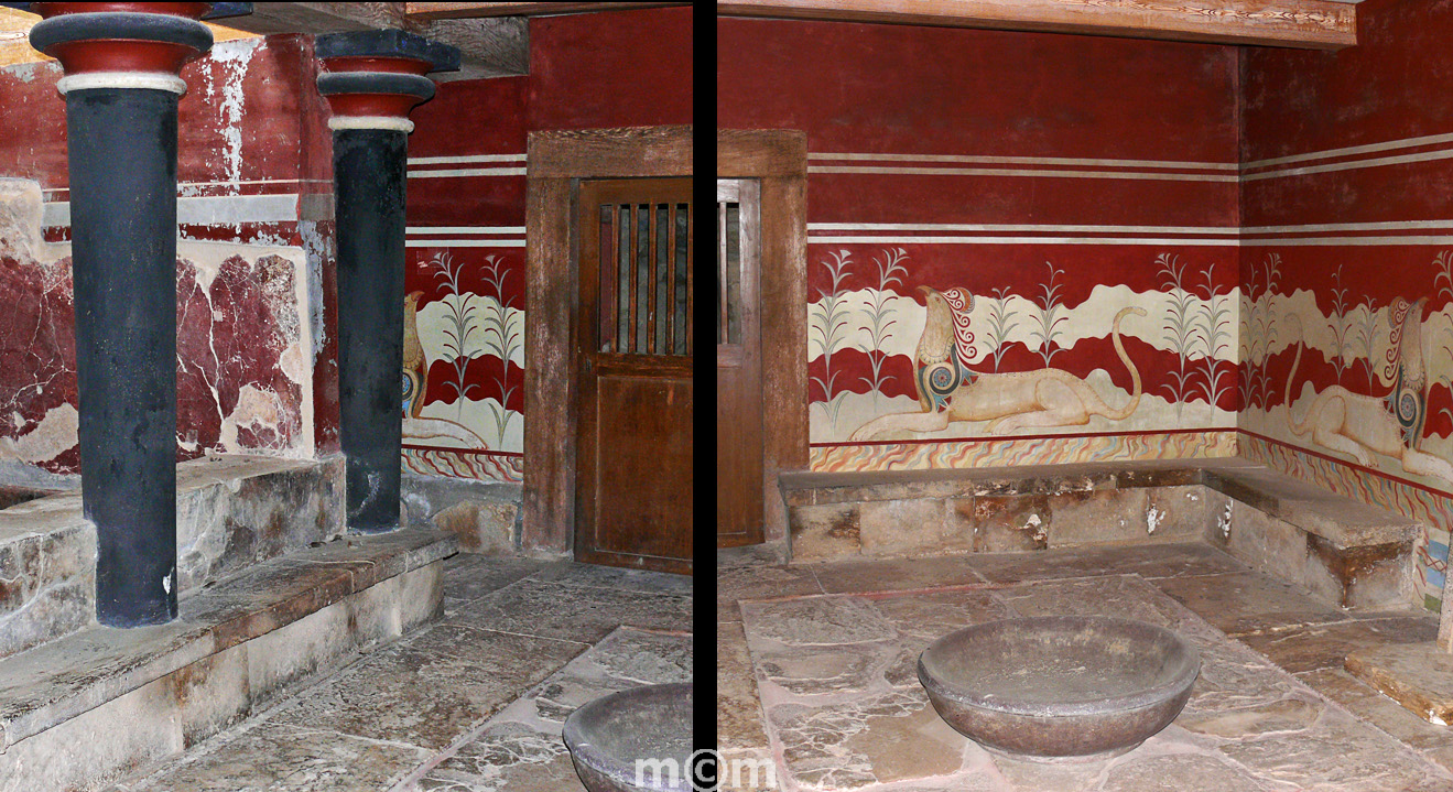 Crete ancient Minoan Palace of Knossos