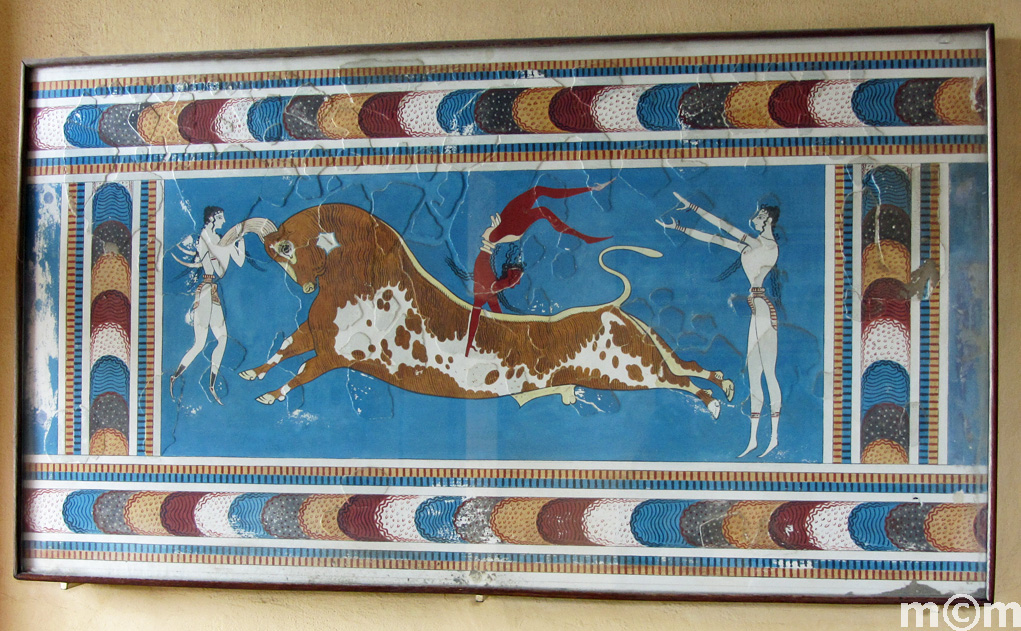 Crete ancient Minoan Palace of Knossos