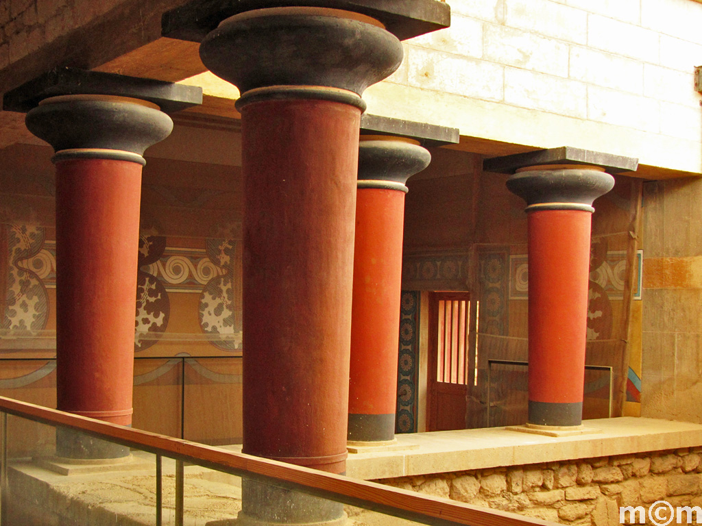Crete ancient Minoan Palace of Knossos
