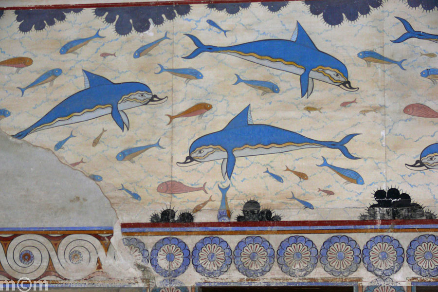 Crete ancient Minoan Palace of Knossos