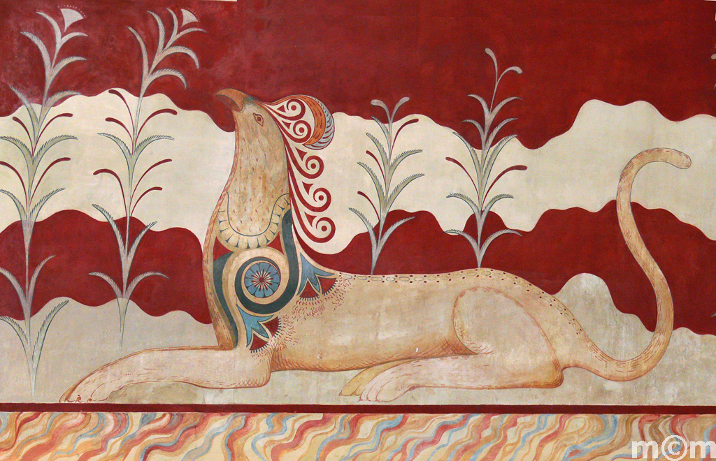 Crete ancient Minoan Palace of Knossos