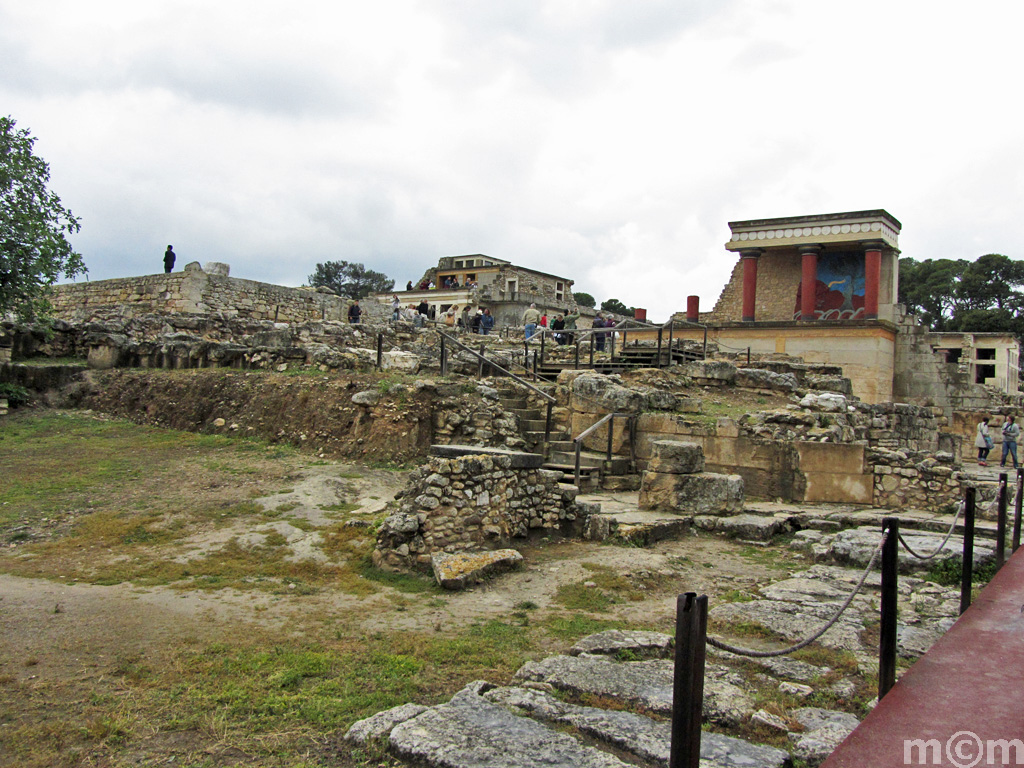 Crete ancient Minoan Palace of Knossos
