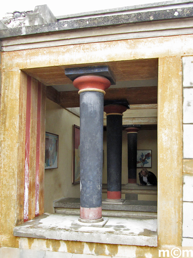 Crete ancient Minoan Palace of Knossos