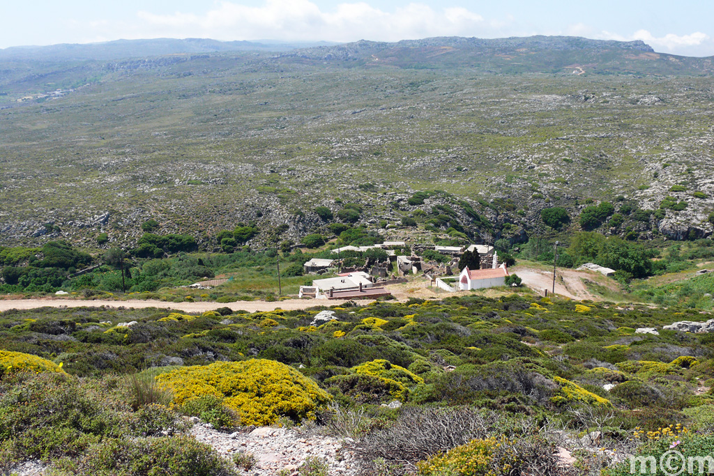 Lassithi, Chonos, view of the town from distance